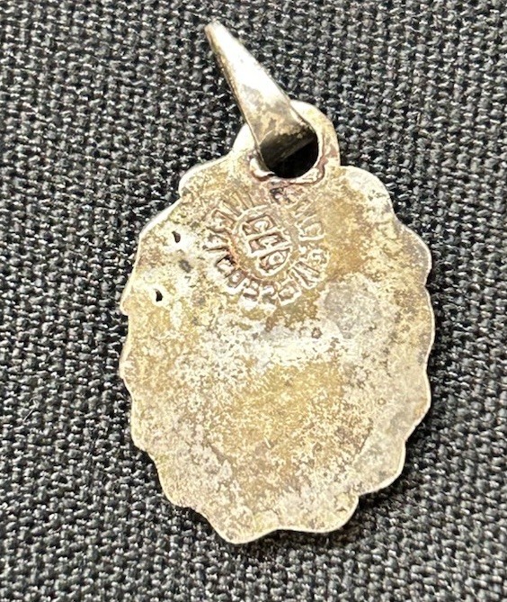 Mexican sterling silver abalone shell pendant - image 3