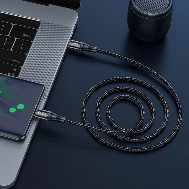 Hoco Cavo Usb-c Fast Charge 1m Fino 100w Black Per Huawei P30 Pro New Edition - Immagine 2 di 4