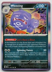Weezing 110/165 Holo Rare Scarlet & Violet 151