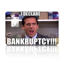 4-Pack I Declare Bankruptcy Credit Card Skin Meme Vinyl Decal Sticker Cover
