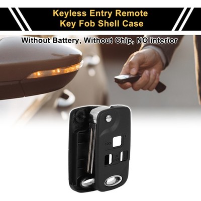 3-Tasten-Schlüsselanhänger Für Lexus RX300 99-03 Keyless Remote Gehäuse Schwarz
