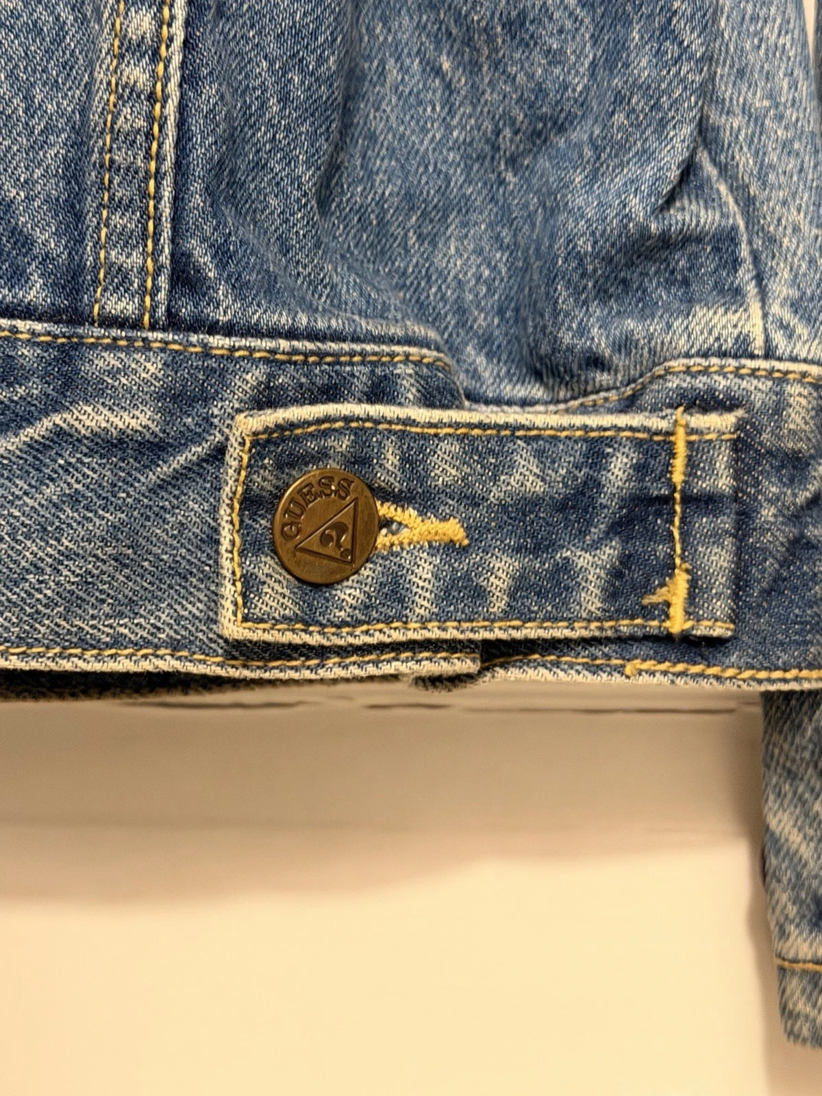 Vintage 80s GUESS Georges Marciano Denim Jacket Flying High Soutache Rope Trim L image 20