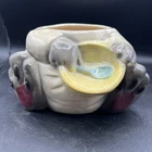 BOTTOM ONLY Brush McCoy Pottery W-25 Happy Smiling Bunny Rabbit Chef Cookie Jar