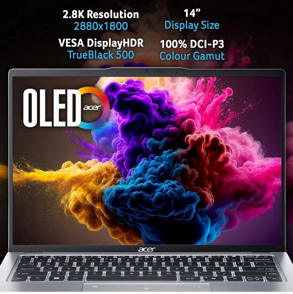 ACER Swift Go Core Ultra 7 16GB RAM 1TB SSD 14 Inch 2K OLED - Image 2 of 4