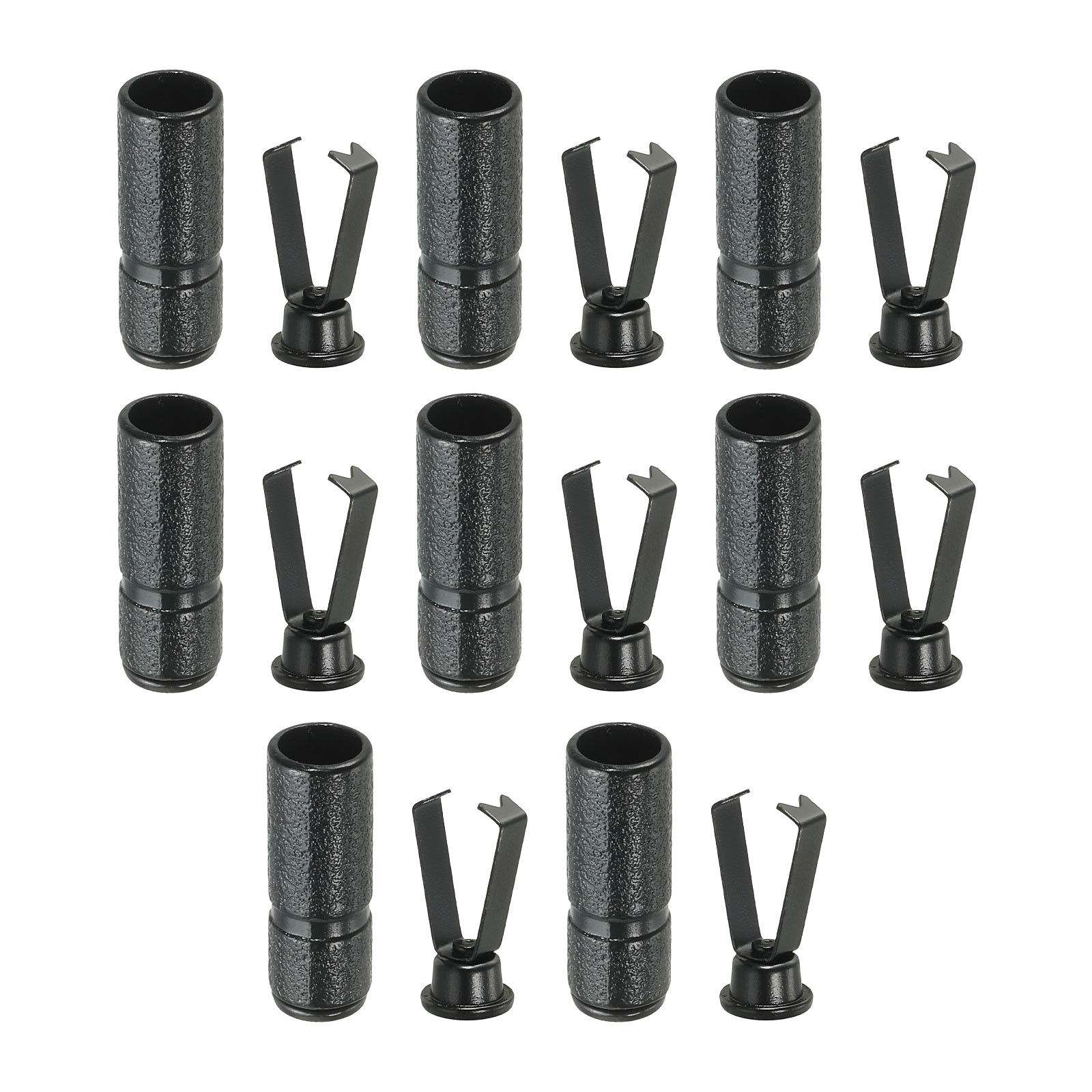 APL Punte per Lacci per Scarpe 16 Pezzi Punte per Lacci per Scarpe Fai da Te Stringa Nero Stile a