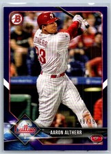 Aaron Altherr 2018 Bowman Purple Parallel 89/250 #60 Philadelphia Phillies