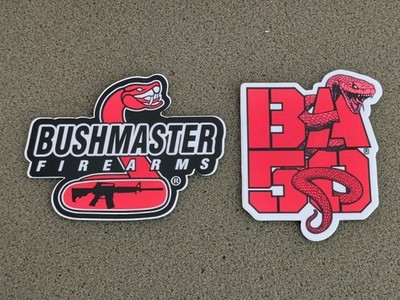 Bushmaster  Firearms Sticker BA50 (Lot of 2) SHOT SHOW 2026