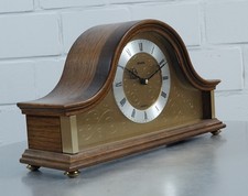 seltene Hermes Quartz Kaminuhr Buffetuhr Halbstundenschlag auf 3 Klangstäben