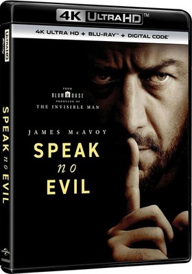 Speak No Evil - 4K Ultra HD + Blu-ray + Digital 4K UHD Blu-ray  With slipcover