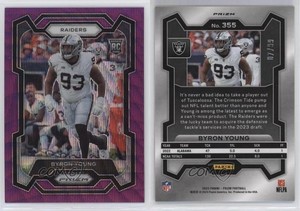 2023 Panini Prizm Rookies Purple Wave Prizm /99 Byron Young #355 Rookie RC
