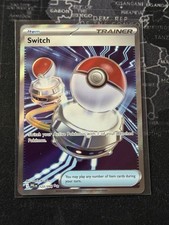 Switch 123/094 Full Art Trainer Holo Pokémon ultra raro TCG Fiamme Fantastiche