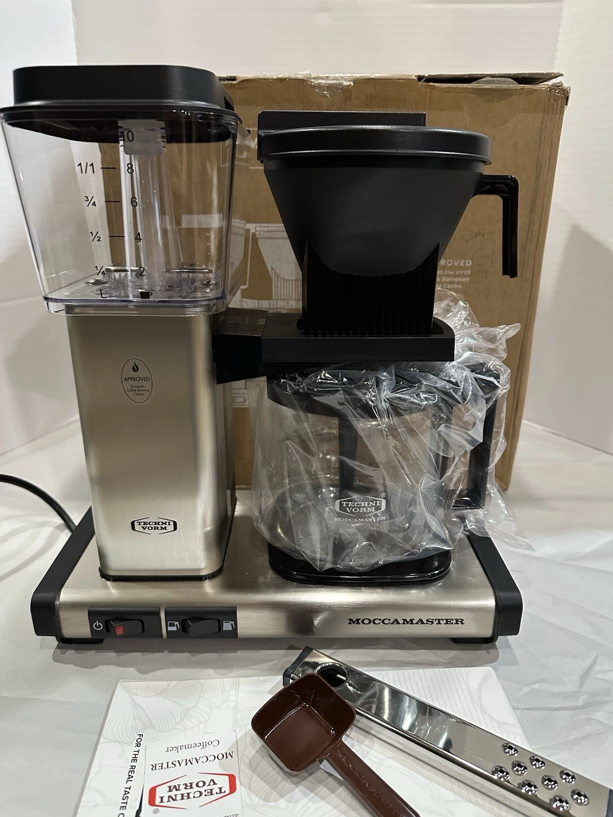 Technivorm MOCCAMASTER KBGV Coffee Maker Machine Brushed Silver IMPERFECT 53940
