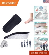 Orthopedic Insoles with 1.4 Inch Lift - Ideal for Flat Feet  Plantar Fasciitis