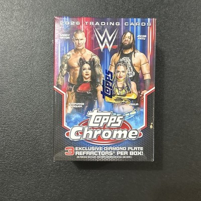 2026 Topps Chrome WWE Wrestling Value Blaster Box Factory Sealed 28 Cards
