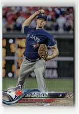 2018 TOPPS UPDATE #US262 SAM GAVIGLIO RAINBOW FOIL TORONTO BLUE JAYS