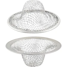 Stainless Steel Kitchen Sink Strainer 2 Pack 2 Inch Mesh Basket Drain