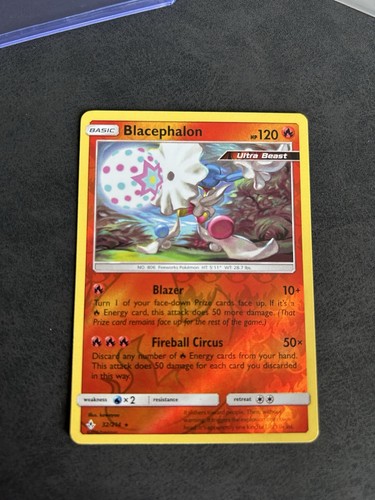 Pokémon TCG Blacephalon 32/214 Unbroken Bonds Reverse Holo Uncommon 120HP - Afbeelding 6 van 12