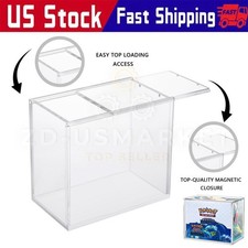 Pok mon Magnetic Booster Box Acrylic Case STRONG magnets Description-Quick Ship