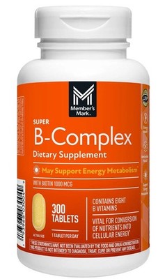 Members Mark Super B-Complex Dietary Supplement (300 Count)