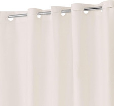 No Hook PEVA Shower Curtain or Liner, Standard Size 71 x 74, Beige 8G Heavy Du
