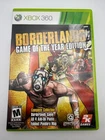 Borderlands : Game of the Year Edition Xbox 360 *Great Condition* (Tested) CIB