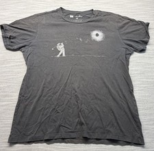 Gap T-shirt Mens Medium Black Hole In One Design By Jorge Lopez Astronaut