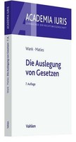 Die Auslegung Von Gesetzen, Rolf Wank