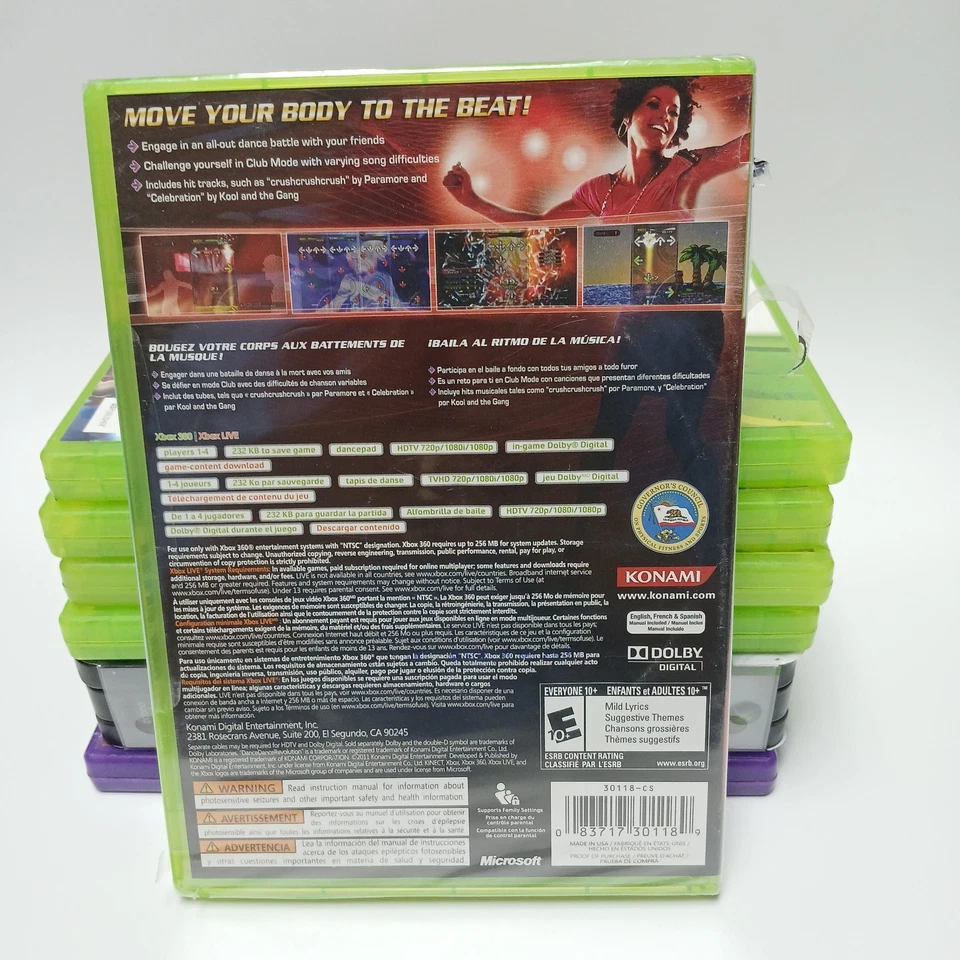 SEALED Dance Dance Revolution (Microsoft Xbox 360, 2010) BRAND NEW - Image 2 of 4