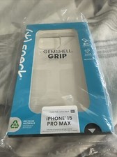 Speck Clear iPhone 15 Pro Max Case - Slim, Drop Protection, Grip Scratch Resis