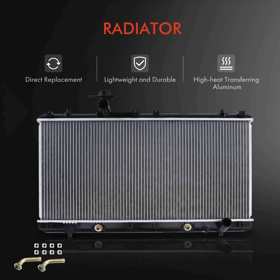 Radiator & AC Condenser Cooling Kit for Suzuki Aerio 2002 2003-2007 L4 2.0L 2.3L - Image 3 of 4