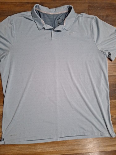 Nike Golf Polo Shirt Mens 2XL Light Blue Dri-fit - Picture 3 of 20
