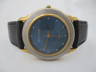 Pierre Cardin Men's Black Buckle Band Analog Watch