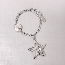 star bracelet multiple star charm shiny stainless steel bracelet