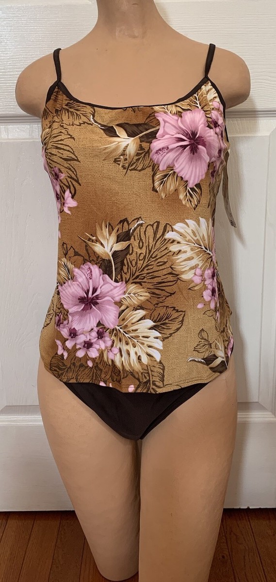 Christina Tankini 2-pieceSwimsuit Size 16/38Floral Print,No