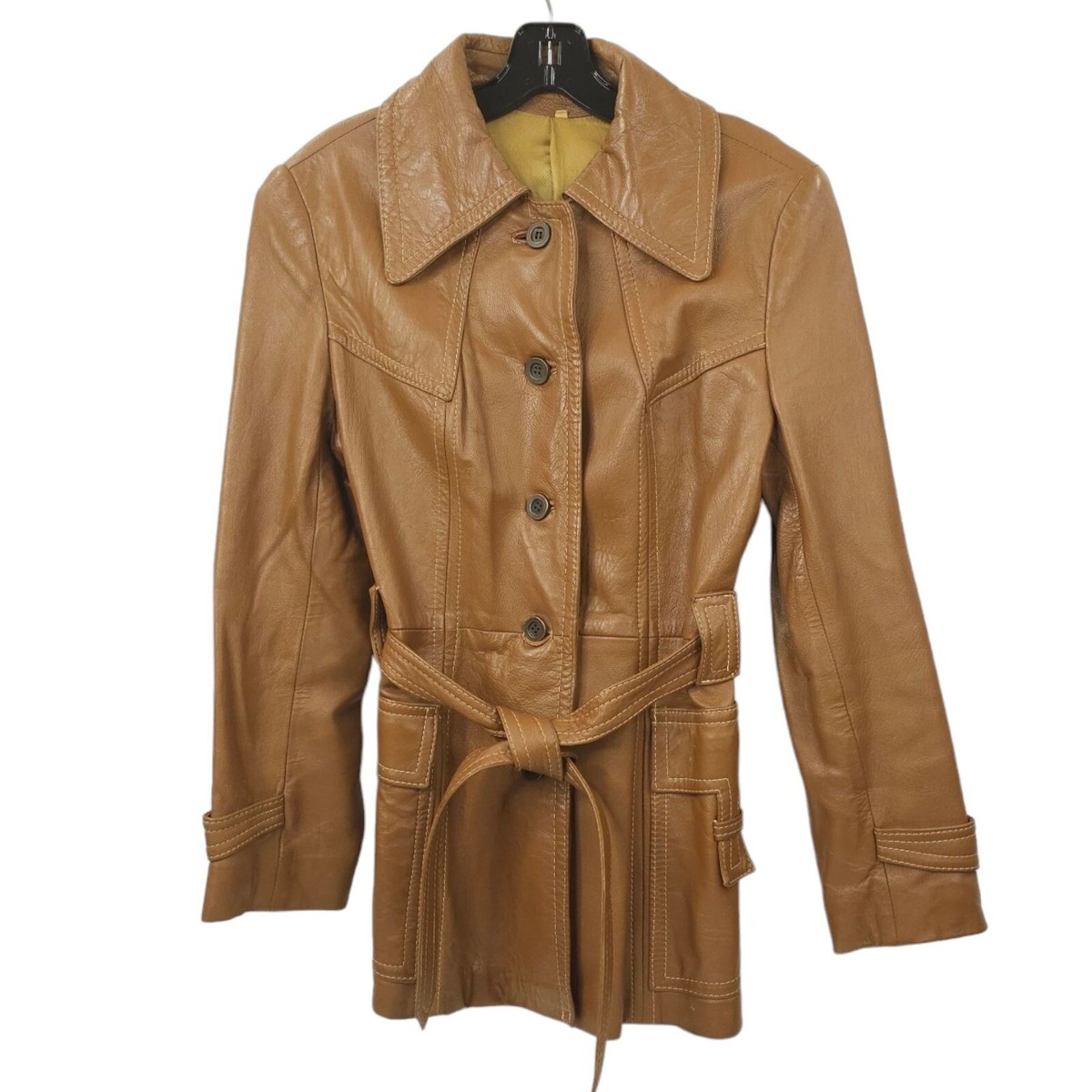 デザイン◎ 70s~ UNKNOWN Vintage Leather JKT デザイン◎ 70s~ UNKNOWN Vintage Leather JKT - メルカリ