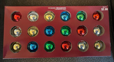 Vtg Glass Christmas Ornaments Walmart Solid Shiny 18 Count Made in USA