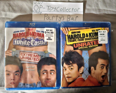 New Harold & Kumar go to White Castle Escape from Guantanamo Bay Unrated Blu Ray