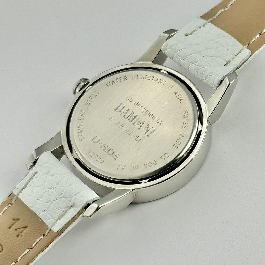 お客様DAMIANI 5PTダイア時計 Damiani 5P Diamond Ladies Analogue Wristwatch White Quartz