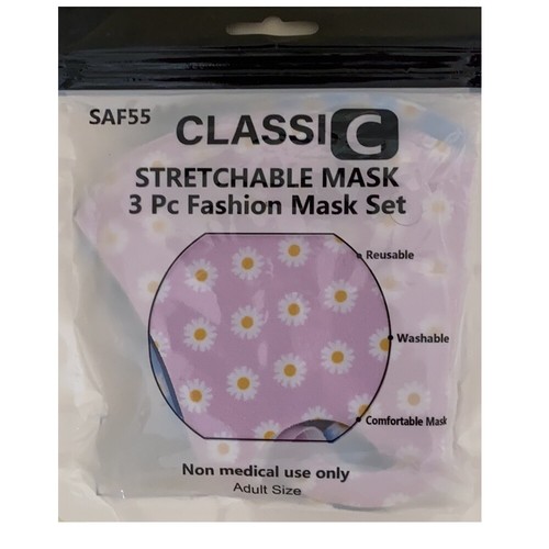Paquete unisex de 3 cubiertas faciales de protección bucal lavables transpirables reutilizables - Imagen 25 de 52
