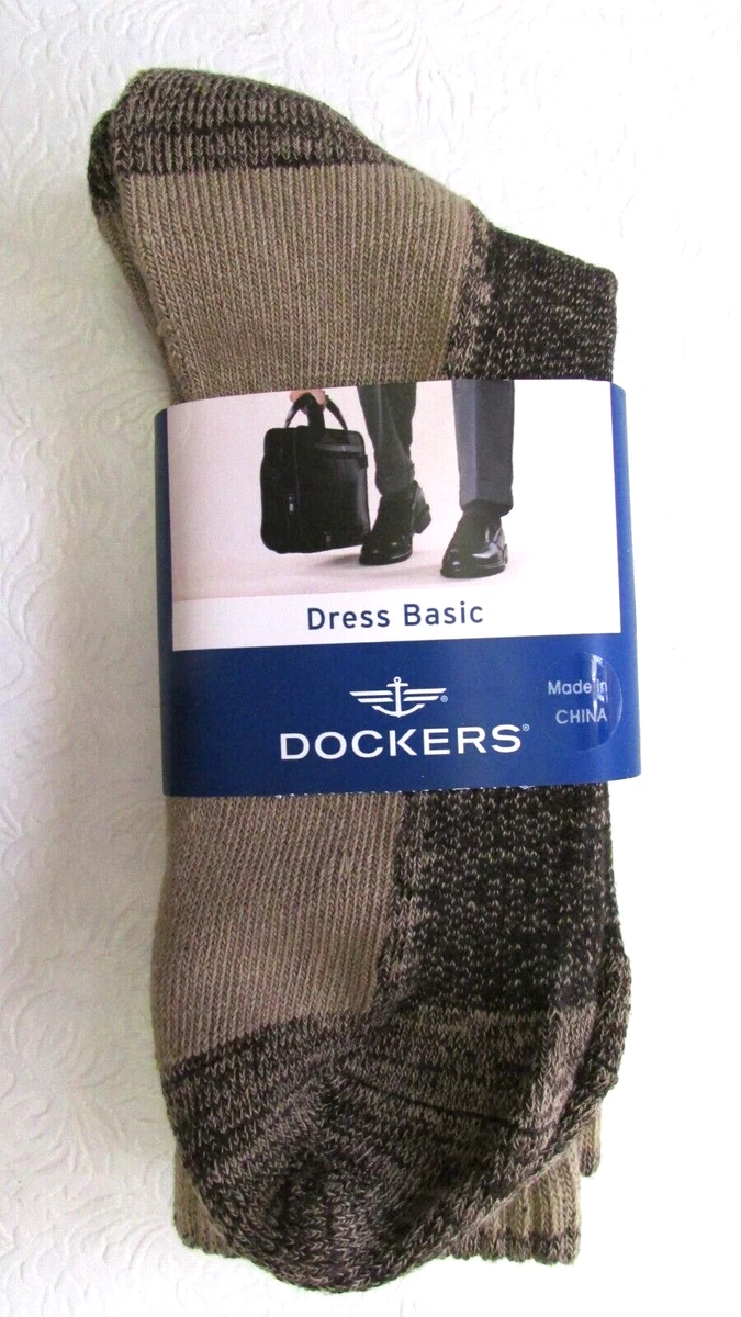 dockers men's classics dress flat knit crew socks Dockers Men's Dress Crew Socks, Soft Performance Flat Knit, 3-Pack