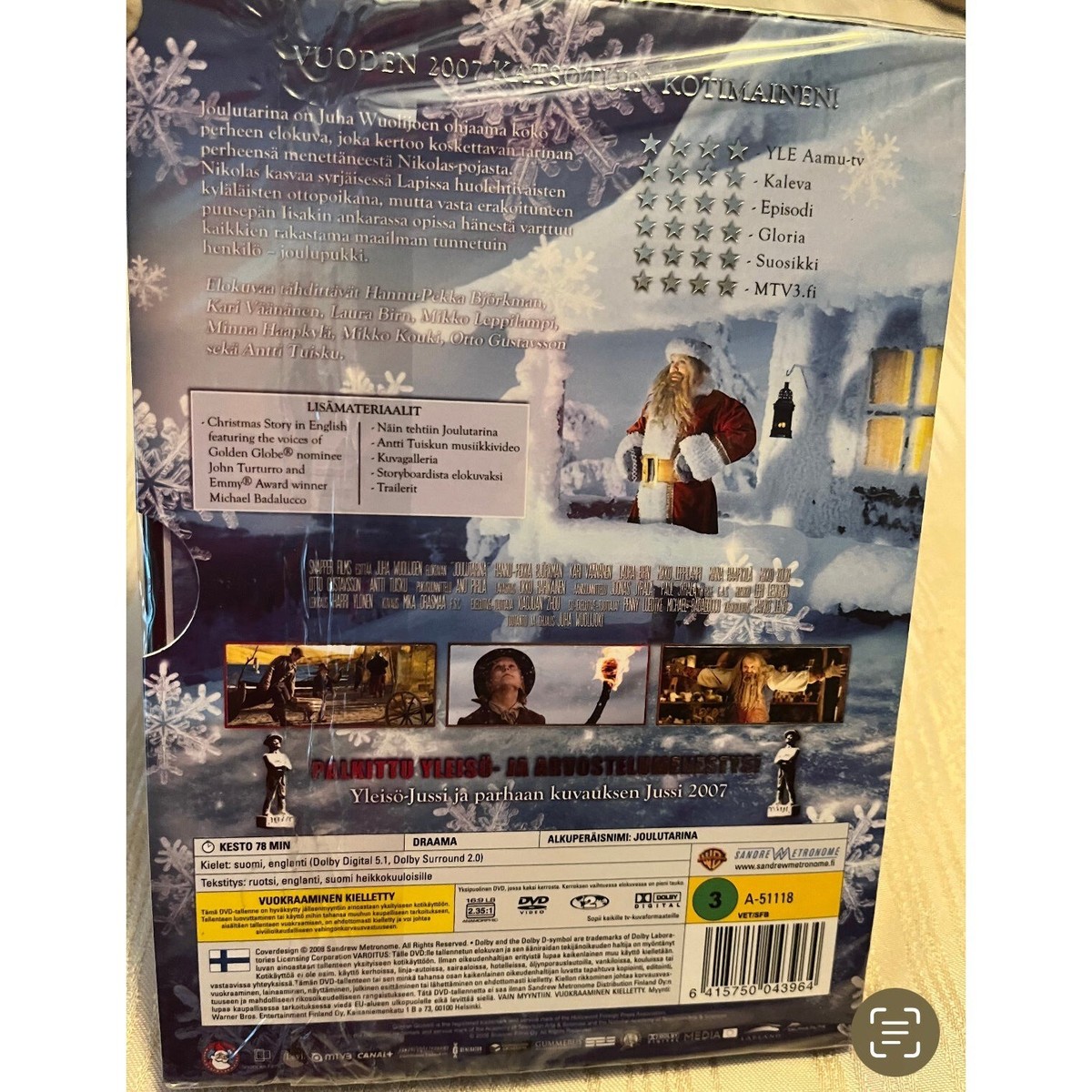 Joulutarina Christmas Tale 2008) Finnish DVD English subtitles