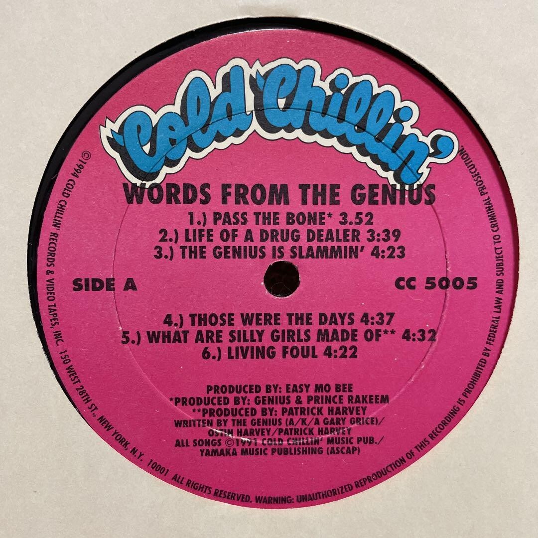 激レア The Genius ‎– Words From The Genius The Genius – Words From The Genius – Cassette (Album), 1991