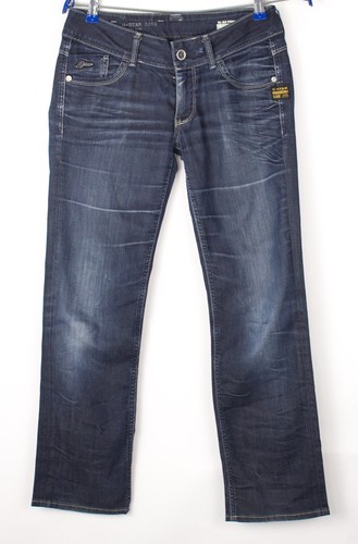 G-Star Crudo Donna Lynn Dritto Elasticizzato Jeans Taglia W30 L32 | eBay