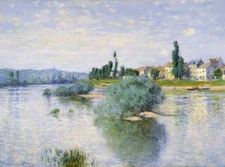 Claude Monet Seine at Lavacourt Giclee Canvas Print 8x10 Landscape Painting Art