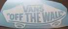 Vans off the wall die cut Vinyl car decal sticker skateboard