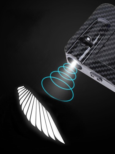 2x Wireless Car Decor Door Atmosphere Light Angel Wings LED Lights Accessories - Bild 4 von 13