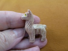 Y-LLA-ST-24) baby tan LLAMA carving SOAPSTONE stone PERU FIGURINE I love llamas