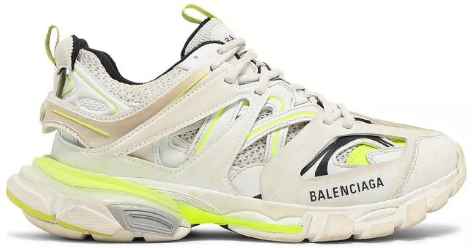 BALENCIAGA White Track Faded Sneakers Size Eu 36 eBay