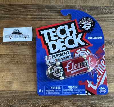 Element Skateboards Collegiate Logo Tech Deck Fingerboard Bam Nyjah