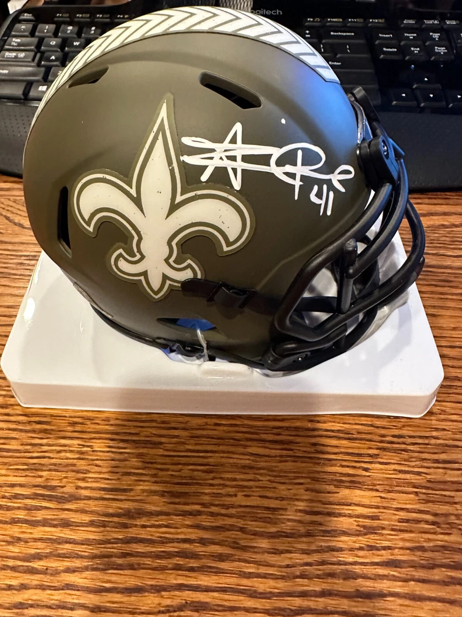 Alvin kamara best sale signed mini helmet